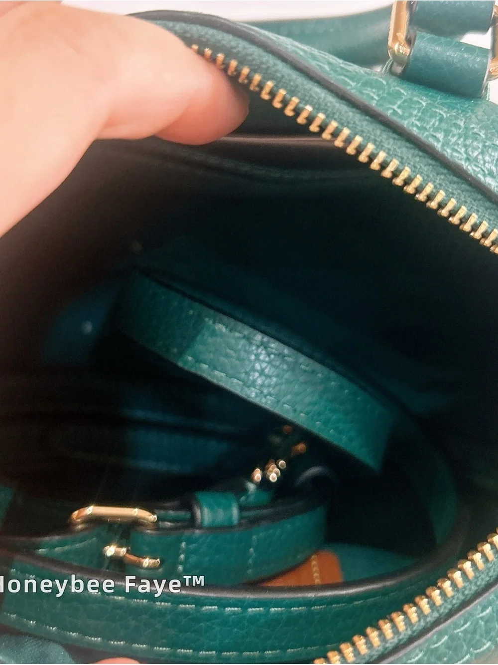 COACH mini Rowan Pebbled Leather Mini Satchel with Pearl Bow Charm cw328